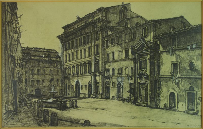 1936 - Civitavecchia: la piazza Leandra 